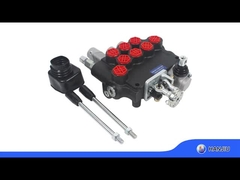 हाइड्रोलिक मोनोब्लॉक वाल्व 3P80, हवा नियंत्रण प्रकार + मैन्युअल नियंत्रण BSPP 1/2 बंदरगाहों के साथ हार्वेस्टर के लिए