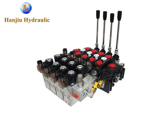 DCV140/4 3 Way Electric High Pressure Directional Control Valve 350 Bar 24V OEM Spring Return Electro Hydraulic
