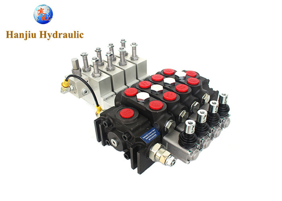DCV140 Electro Hydraulic 4 Spools Sectional Directional Valve With High Pressure