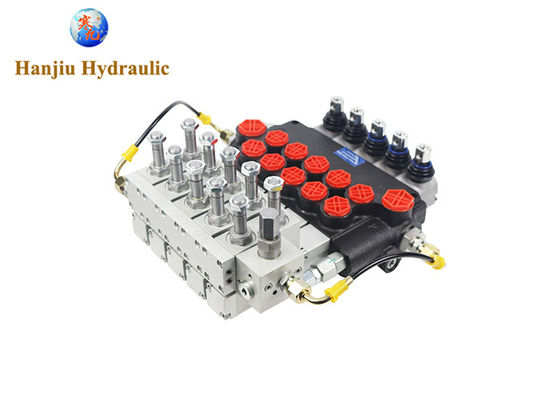 05P80 Manual Hydraulic 3 Way Directional Control Valve OEM Spring Return Electro-hydraulic Control