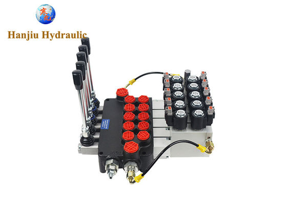 05P80 Manual Hydraulic 3 Way Directional Control Valve OEM Spring Return Electro-hydraulic Control