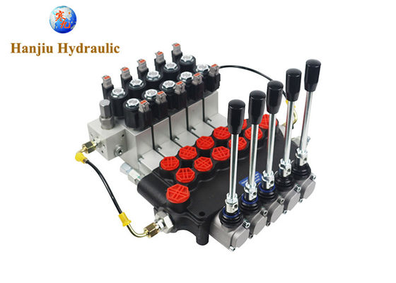 05P80 Manual Hydraulic 3 Way Directional Control Valve OEM Spring Return Electro-hydraulic Control