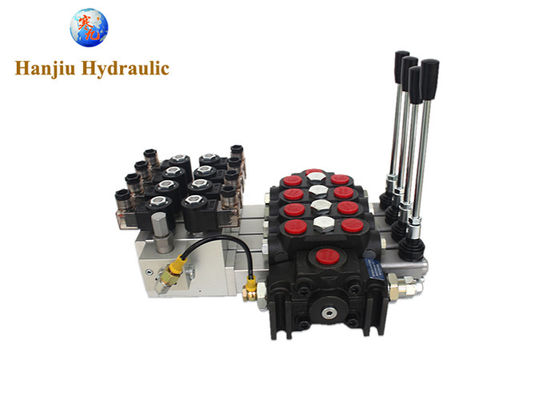 DCV140/4 3 Way Electric High Pressure Directional Control Valve 350 Bar 24V OEM Spring Return Electro Hydraulic