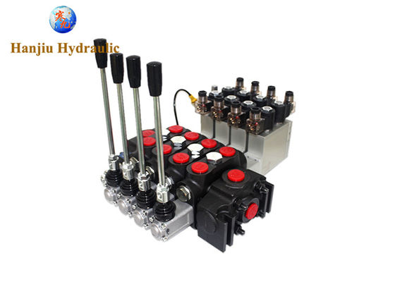 DCV140/4 3 Way Electric High Pressure Directional Control Valve 350 Bar 24V OEM Spring Return Electro Hydraulic