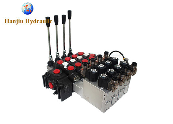 DCV140/4 3 Way Electric High Pressure Directional Control Valve 350 Bar 24V OEM Spring Return Electro Hydraulic