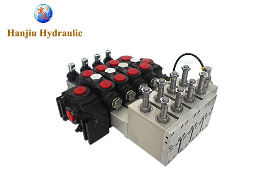 DCV140/4 3 Way Electric High Pressure Directional Control Valve 350 Bar 24V OEM Spring Return Electro Hydraulic
