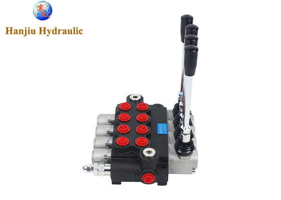 4P40-1A1A1A1A1GKZ1 Hydraulic Direction Valve 40L 4 Spools G3/8 Ports