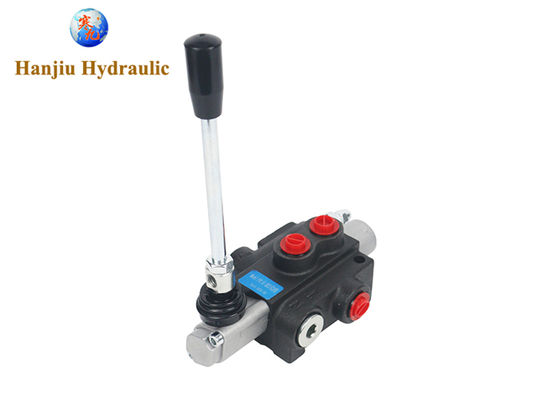 1P40 Monoblock Hydraulic Valve 40L Flow, 1 Spool, BSP Port G3/8, 3 Position Spring Return