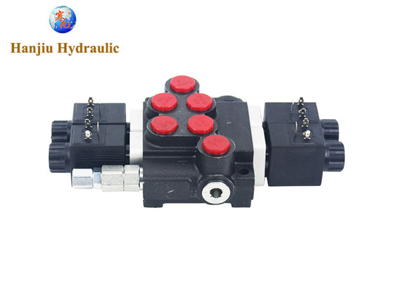 P50 Series Monoblock Control Valves 2 Spool 50 Liters Solenoid Control 12V DC And 24V DC 250 Bar