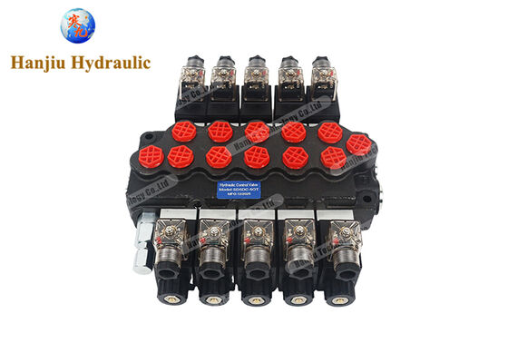 Hydraulic Control Valve SD5 Series Monoblock Directional Solenoid Valve 40liters with 12VDC